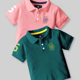 BAESD Boys 2 Polo Collar Applique T-shirt-picture-13
