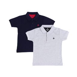 BAESD Boys Pack of 2 Cotton Polo Collar T-shirts-image-48
