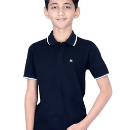ONE SKY Boys Polo Collar Short Sleeves Cotton T-shirt-picture-10