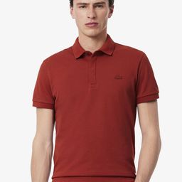 Lacoste Men Solid Polo Collar Cotton T-shirt-image-13