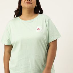 MARCA Bold Plus Size Typography Printed Round Neck Bio Finish Cotton Regular T-shirt-picture-28
