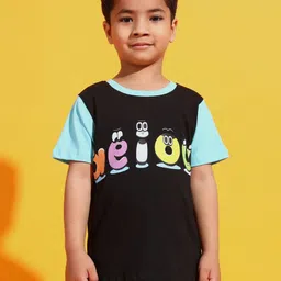 PockMAN Boys Printed Bio Finish Applique T-shirt-picture-44