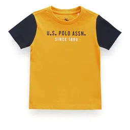 U.S. Polo Assn. Kids Boys Colour Block Logo T-Shirt-picture-25