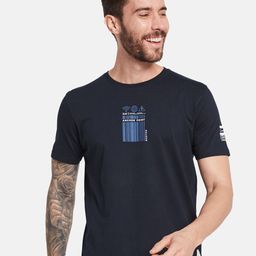 Octave Typography Printed Round Neck Cotton T-shirt-picture-4