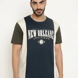 Octave Typography Printed Cotton T-shirt-image-47