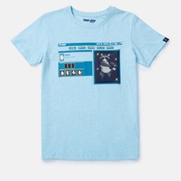 Gini and Jony Boys Blue Cotton T-shirt-15