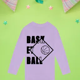 NUSYL Boys Purple Biker V-Neck Applique T-shirt-image-99
