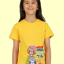 NUSYL Girls Geometric Printed Sleeveless T-shirt-image-35