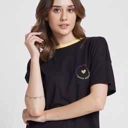 SPYKAR Round Neck Boxy Fit Cotton T-shirt-image-28