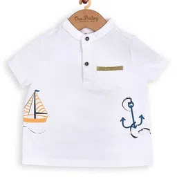 One Friday Infants Graphic Printed Short Sleeves Cotton T-shirt-48