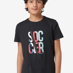 Red Tape Boys Navy Blue Printed Round Neck T-shirt-image-78