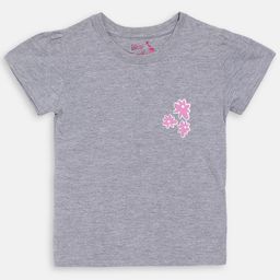 Blue Giraffe Boys Grey Printed Round Neck T-shirt-image-42