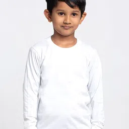Friskers Boys White Solid T-shirt-picture-13
