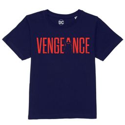 DC by Wear Your Mind Boys Navy Blue Typography Batman Printed Pure Cotton T-shirt-image-94