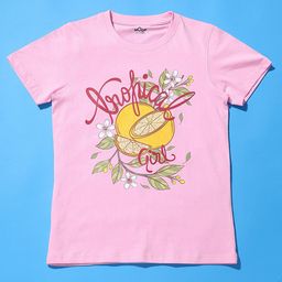 Hoop Girls Graphic Printed Cotton T-shirt-image-13
