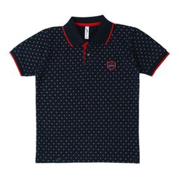 earth conscious Boys Conversational Printed Polo Collar Cotton T-shirt-image-47