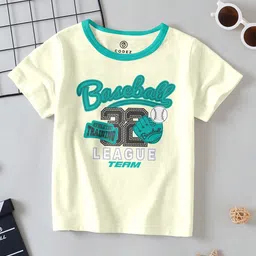 CODEZ Boys Pack of 2 Typography Printed Cotton T-shirt image 3