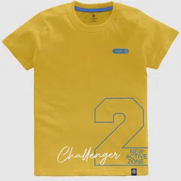 CODEZ Boys Pack Of 3 Typography Printed Cotton T-shirts image 3
