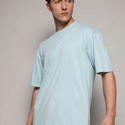 Campus Sutra Men Drop-Shoulder Sleeves Cotton Oversized T-shirt-picture-35