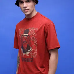 HIGHLANDER Unisex Graphic Printed Dropshoulder Oversized Tshirt-image-47