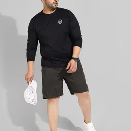 Instafab Plus Men Plus Size Round Neck Flex Running T-shirt image 3