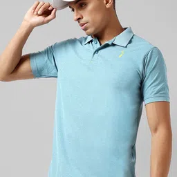 Campus Sutra Short Sleeve Polo Collar Activewear T-shirt-picture-2