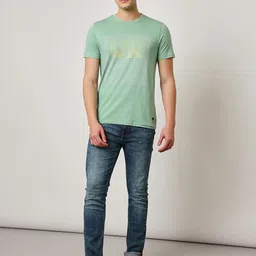 Lee Typography Printed Slim Fit Cotton T-shirt-image-49