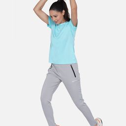ARMISTO Women Blue Dri-FIT Slim Fit Training or Gym T-shirt-image-42