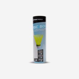 Plastic Shuttlecock PSC 500 Yellow x 6 Slow-picture-14