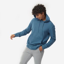 domyos Men Gym Hoodie Sweatshirt 500 Essentials – Soft, Stretchable, Warm – Teal-picture-45