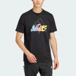 illustrated badge graphic tee men training men training-28