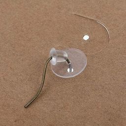 generic Moud Jewels (200 Pcs Approx) Super Soft Clear (No Colour-Tansparent) Silicone Rubber Button/ Ear Button For Heavy Earrings/ Earring Button Support/Earring Button Support For Big Holes/ Earrings Button Big Size/ Earring Back Button Supporter/ Earring Back Button Stopper/ Earring Button Support Plastic/ Earring Buttons For Studs/ Earring Support Buttons/ Earring Back Buttons/ Earring Back Buttons To Seal Big Holes (Super Soft (Clear (No Colour-Tansparent))) image 2