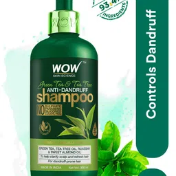 WOW Skin Science Green Tea & Tea Tree Anti-Dandruff Shampoo with Almond Oil 300 ml-21