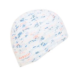 Adult Swimming Cap Silicone Mesh 56-60 Cm Fire White-image-96