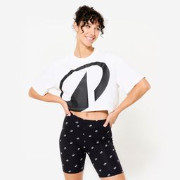 Women's Cotton Cropped T-Shirt - White-image-9