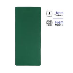 Yoga Mat, 6 mm thick, 183 x 61 cm, with Strap, Foam - Green, For Soft Yoga-image-9