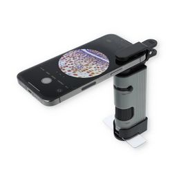 Carson MP-400 MicroPic 120x-240x Magnification, High-Resolution LED Pocket Microscope with Smartphone Adapter Clip for Digiscoping, Educational STEM Tool image 2