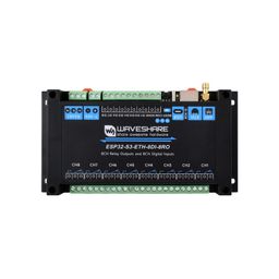 Waveshare Industrial 8-Channel ESP32-S3 WiFi Relay Module, Onboard isolated RS485 interface with Common network port image 1