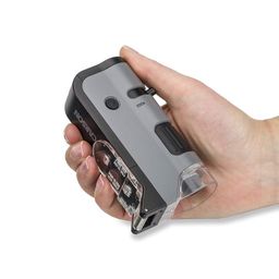 Carson MP-250 MicroFlip 100x-250x LED Lighted Pocket Microscope with Flip Down Slide Base, Smartphone Adapter Clip and UV Flashlight image 3