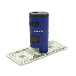 Carson MM-450 Pocket Micro 20x-60x LED Lighted Zoom Field Microscope with Aspheric Lens System image 3
