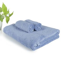 HEELIUM Unisex Super Soft & Quick Absorbent 1 Bath & Hand 600 GSM Bamboo Towel Set-image-33