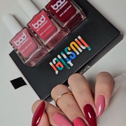 BAD COMPANY Set Of 3 No Toxin Nail Lacquer Nail Polish - 10 ml Each -  Shade - 52,59,71-16