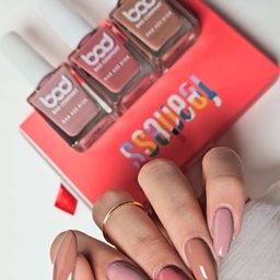 BAD COMPANY Set Of 3 No Toxin Nail Lacquer Nail Polish - 10 ml Each -  Shade - 57,61,96-18