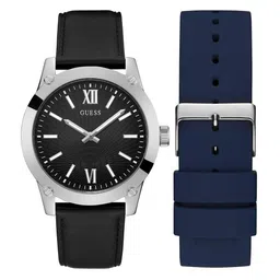 GUESS Men Box Sets Crescent Textured Dial Analogue Watch - GW0630G1-4