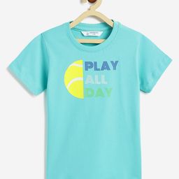 Campana Boys Typography Printed Pure Cotton T-shirt-image-29