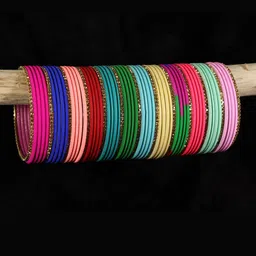 NMII Set of Non-Precious Metal Matte Finish Bangles-98