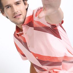 HIGHLANDER Men Slim Fit Opaque Printed Casual Shirt-image-35
