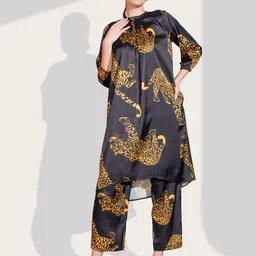 Dora Dori Animal Printed Regular A-Line Co-ords Set-picture-12