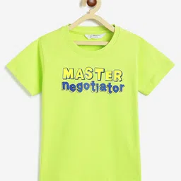 Campana Boys Typography Printed Pure Cotton T-shirt-image-30