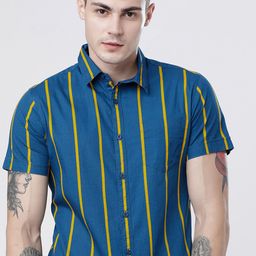 Highlander Men Slim Fit Striped Shirt-image-16